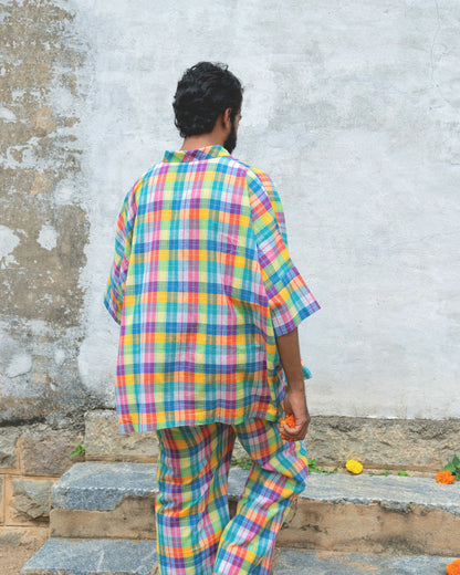 Madras Mens co ord Set