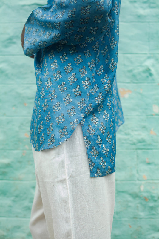 Nila Unisex short silk kurta